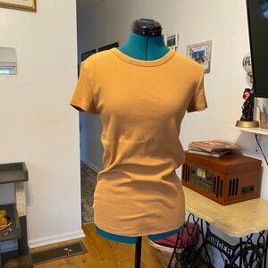Yellow Ribbed GAP T-Shirt (Tall)